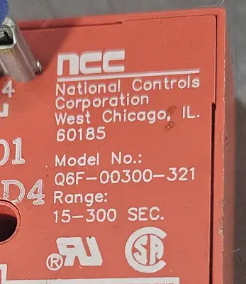 Nation Controls Corporation Q6F-00300-321 Range:15-300 Sec. (BIN741)