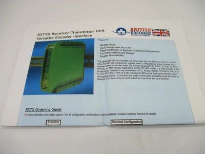 NEW British Encoder Products Co British Encoder Products Co RXTXD-3