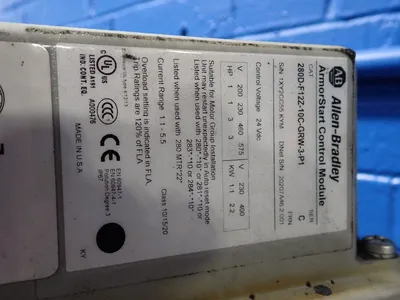 Used ALLENBRADLEY 280DF12Z10CGRW3PI Starters Ohio US | HGR 24 #885601
