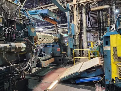 52” x .100” x 35,000 Lb. Stamco Double-Loop Slitting Line