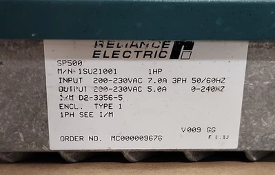 USED Reliance Electric 1SU21001