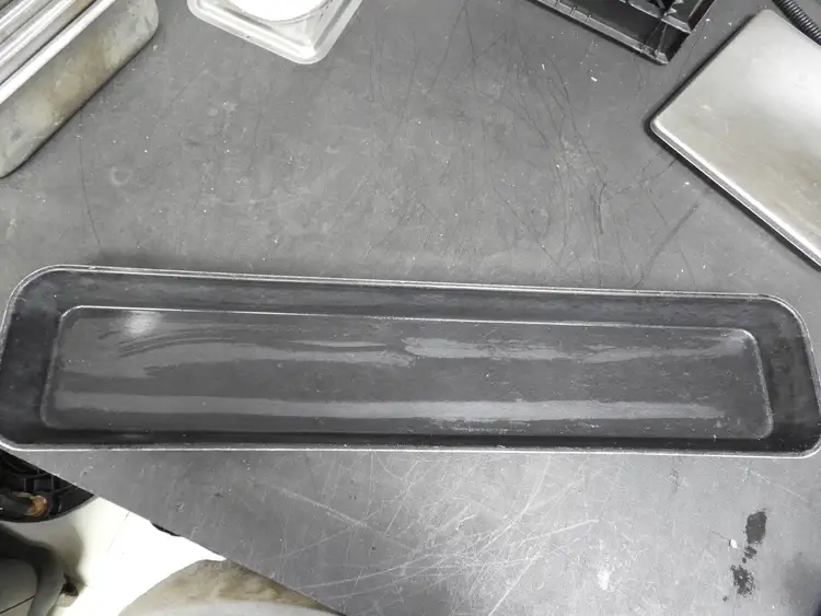 Used Cambro Used Cambro 6302MT142 Black Fiberglass Market Pan 7" x 30" Pans Illinois US | Falcon Restaurant Supply #1376613