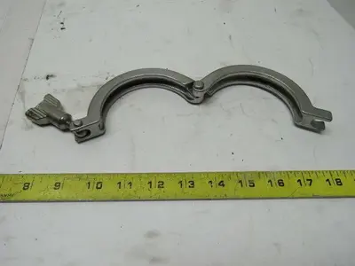 3" Sanitary Hinged Split Clamp Stainless Steel Lot Of 2