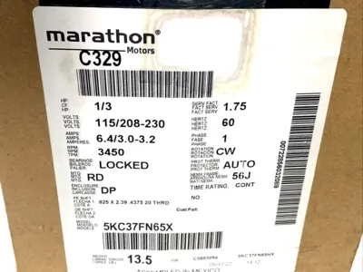 USED MARATHON 5KC37FN65X, 5KC37FN65HX