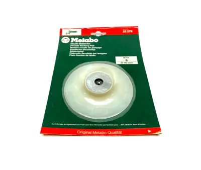 New | in-Stock Metabo 4-1/2" Backing Pad Pads Michigan US | Maverick Industrial Sales #1473739