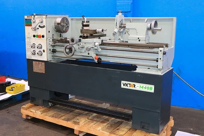 Used 2010 Victor 1440B, Inch/Metric, Gap, 4-Jaw, Toolpost, 3 HP Gap Lathes New Jersey US | Machinery Values #1334567