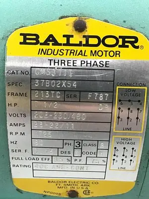 USED BALDOR CM3311T