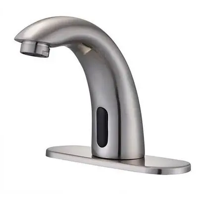 5" Automatic Sensor Lavatory Sink Faucet Brushed Nickel - Chrome or Bronze