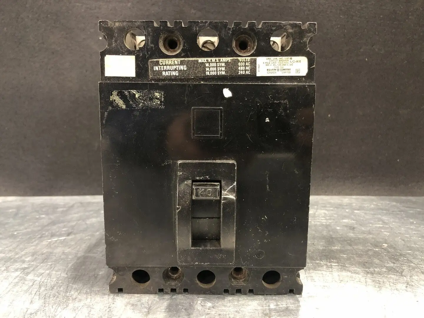 USED SQUARE D FAL36040