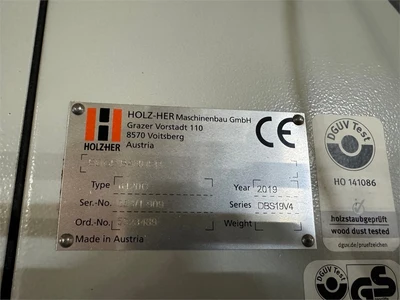 USED 2019 HOLZ-HER "TECTRA 6120
