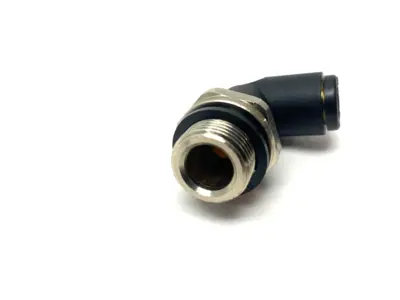 USED PARKER PNEUMATIC SWIVEL ELBOW PUSH-IN FITTING 3/8" BSPP 8MM OD
