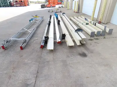 Unified 500 Lb Freestanding Bridge Crane Workstation 14' 9" Span 19' Runway