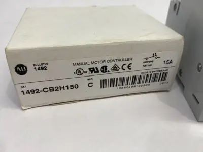 USED ALLEN-BRADLEY SER. C MANUAL MOTOR CONTROLLER CIRCUIT BREAKER 15A 2P