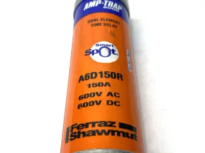 USED FERRAZ SHAWMUT AMP-TRAP DUAL ELEMENT TIME DELAY FUSE CLASS RK1 600V 150A