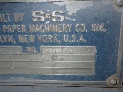 USED S&S CORRUGATED PAPER MACHINERY 9875