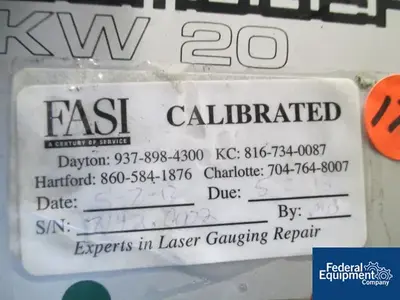USED ZUMBACH KW 20 ZUMBACH SURFACE FAULT DETECTOR