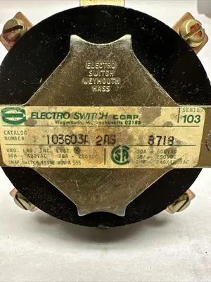 Used ELECTRO-SWITCH 103603A-2AS Miscellaneous Equipment (Electrical & Power) | Surplus Asset Holdings #1201886