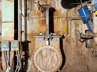 ITT ENGINEERING 30" FABRI-VALVE MANUAL KNIFE GATE VALVE