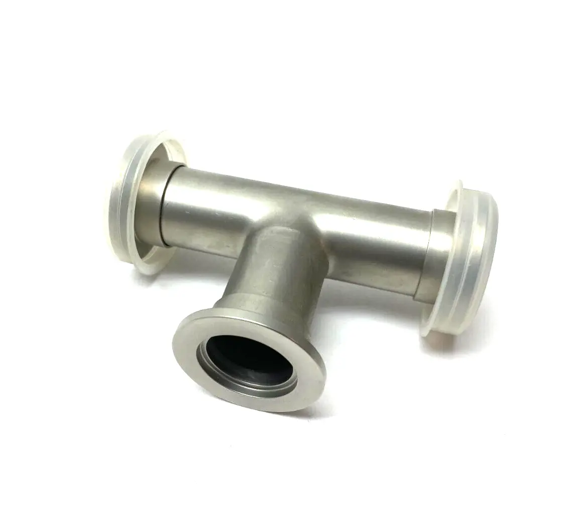USED AGILENT STAINLESS STEEL TEE FITTING 2.04" CLEARANCE NW25