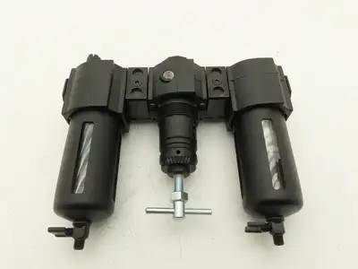 Norgren C74A-3AT-QP3-RMG-QPN Air Line Filter Regulator Lubricator Combo 3/8"NPT