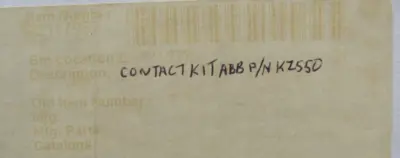 NEW ABB KZ550 CONTACT KIT