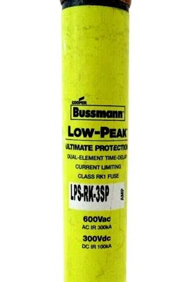 LOT OF 2 NEW BUSSMANN LPS-RK-3SP FUSES LPSRK3SP