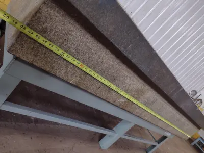 8' X 4' X 14" MITCHELL PRECISION LAYOUT INSPECTION GRANITE TABLE: STOCK #23805