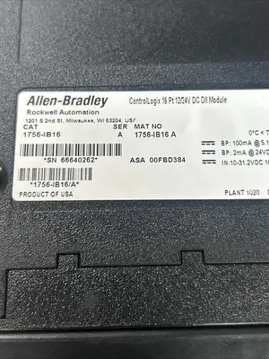 Used ALLEN-BRADLEY 1756-IB16 Industrial Controls Ohio US | Surplus Asset Holdings #1519223