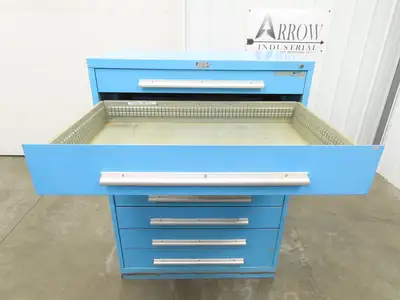 Nu-Era Modular Tool Storage Cabinet 8 Drawer 45x28x61" Stanley Vidmar Lista