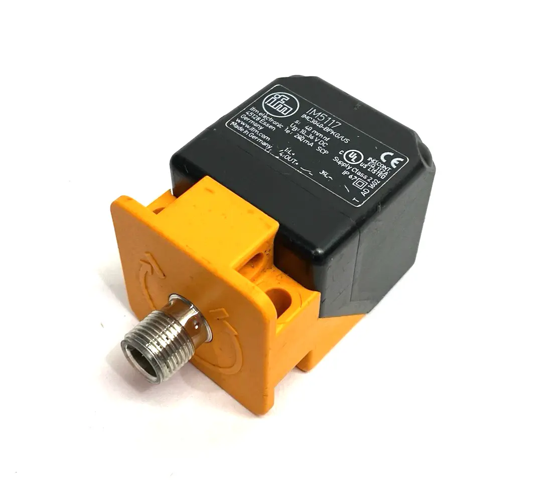 IM5117 | Ifm  Inductive Cube Sensor, Long Sense Range, IMC3040-BPKG/US-100-DPS - Used