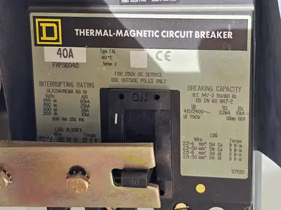 Used SQUARE D FA100-3MC6 Misc Electrical & Power Parts British Columbia CA | Lenmark #1439706
