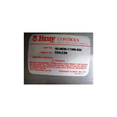 2" BRAY BUTTERFLY VALVE