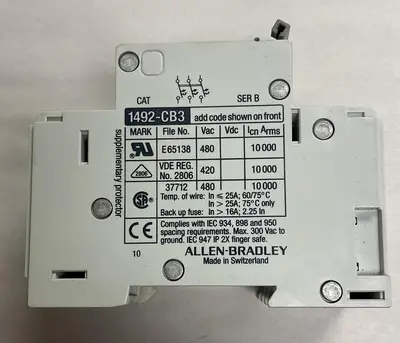 New | in-Stock ALLEN-BRADLEY 1492-CB3G040 Circuit Breakers | Surplus Asset Holdings #1188965