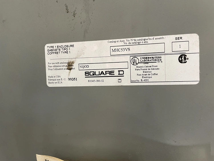 Used SQUARE D /CAT. NO: NQOD42L400CU Electrical Panels Alabama US | Transamerican Equipment Company #708021