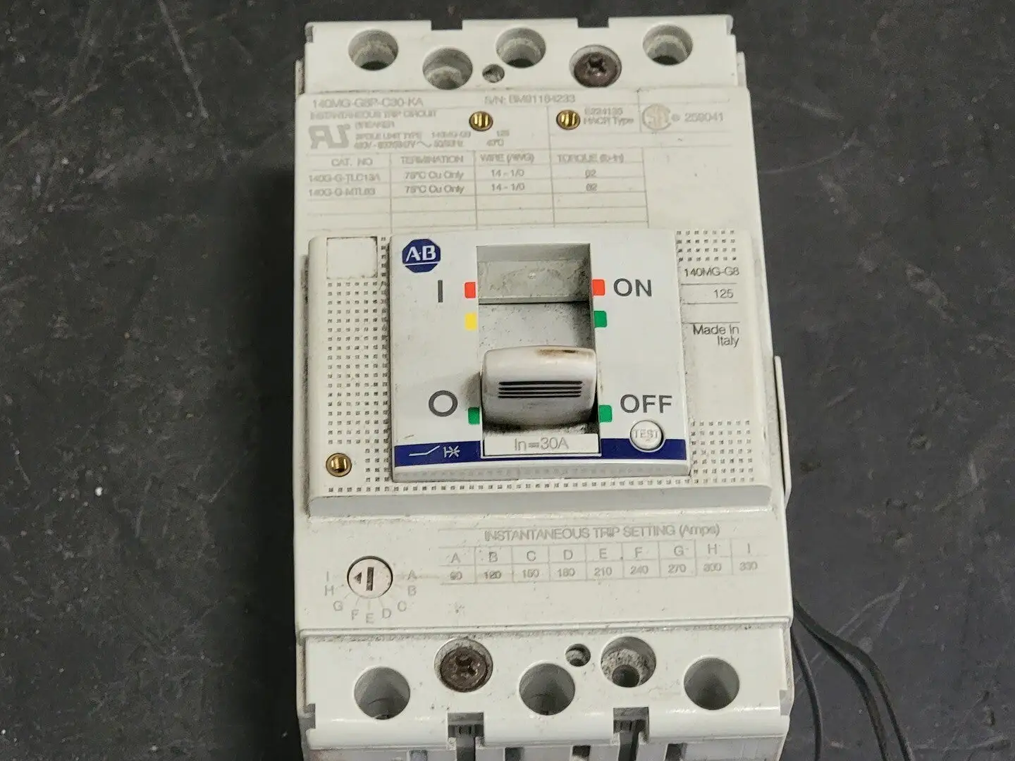 NEW ALLEN-BRADLEY 140MG-G8P-B70