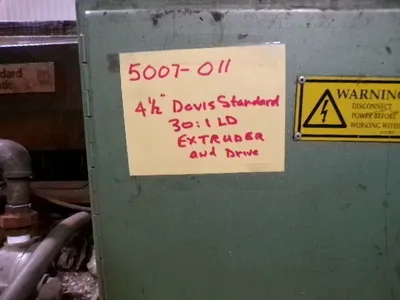 DAVIS STANDARD 4.5" 30:1 EXTRUDER Extruders, Low Boy 3.6" - 4.5""" | Mark One Machinery (3)