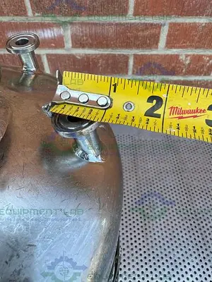 USED ALLOY PRODUCTS 15 LITER STAINLESS STEEL VESSEL 125 PSI W/ 4.5" OPENING