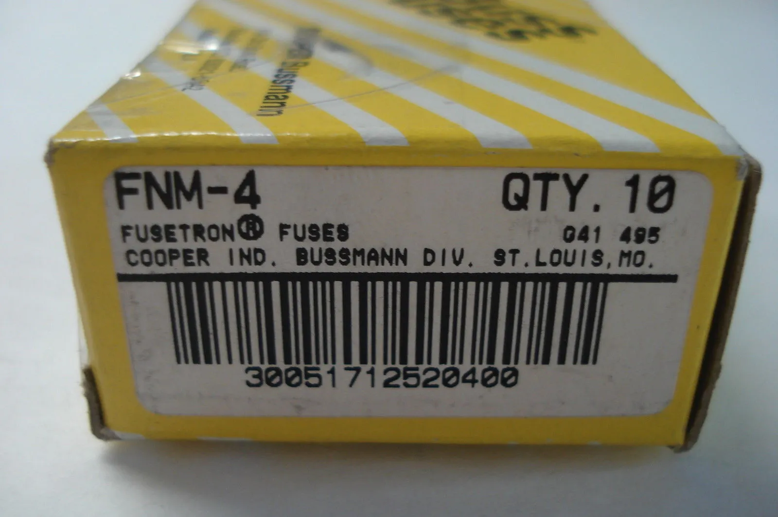 NEW BUSSMANN FNM-4 FUSES FNM4 QTY: 10
