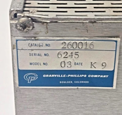 Granville Phillips/ CHA Industries Series 260 Model 01 Gauge Controller 260016