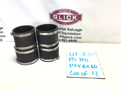 Fernco 1056-44 Flexible Coupling 4″ CI/Plastic to 4″ CI/Plastic (Lot of 4)