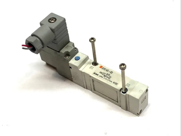 Used SMC 5-PORT SOLENOID VALVE SINGLE COIL BASE MOUNT Solenoid Valves | Maverick Industrial Sales #1101267