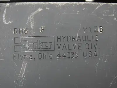 Parker RM6F21 Hydraulic Pilot Operated Pressure Relief Valve NG25