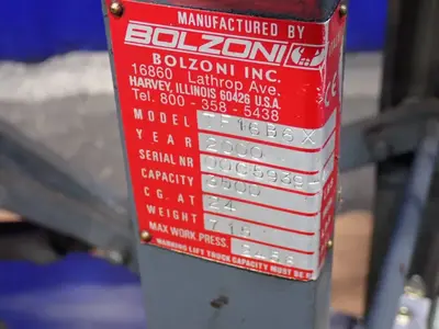 USED 2000 BOLZONI TF16B6X