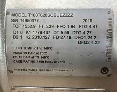 New | in-Stock Micromotion T100T628SQBUEZZZZ Meters - Misc Indiana US | J&J Industrial Supply #1407098
