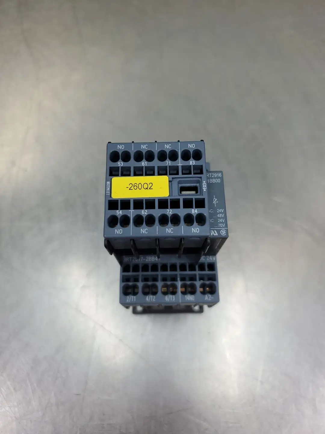 Siemens Sirius 3RT20172BB41 Power Contactor w/3RH29112XA220MA0 Module. 4D46