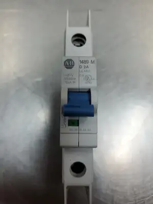 USED Allen-Bradley 1489-M1D020 Ser D Circuit Breaker, 1P, 2A 277VAC, 48VDC