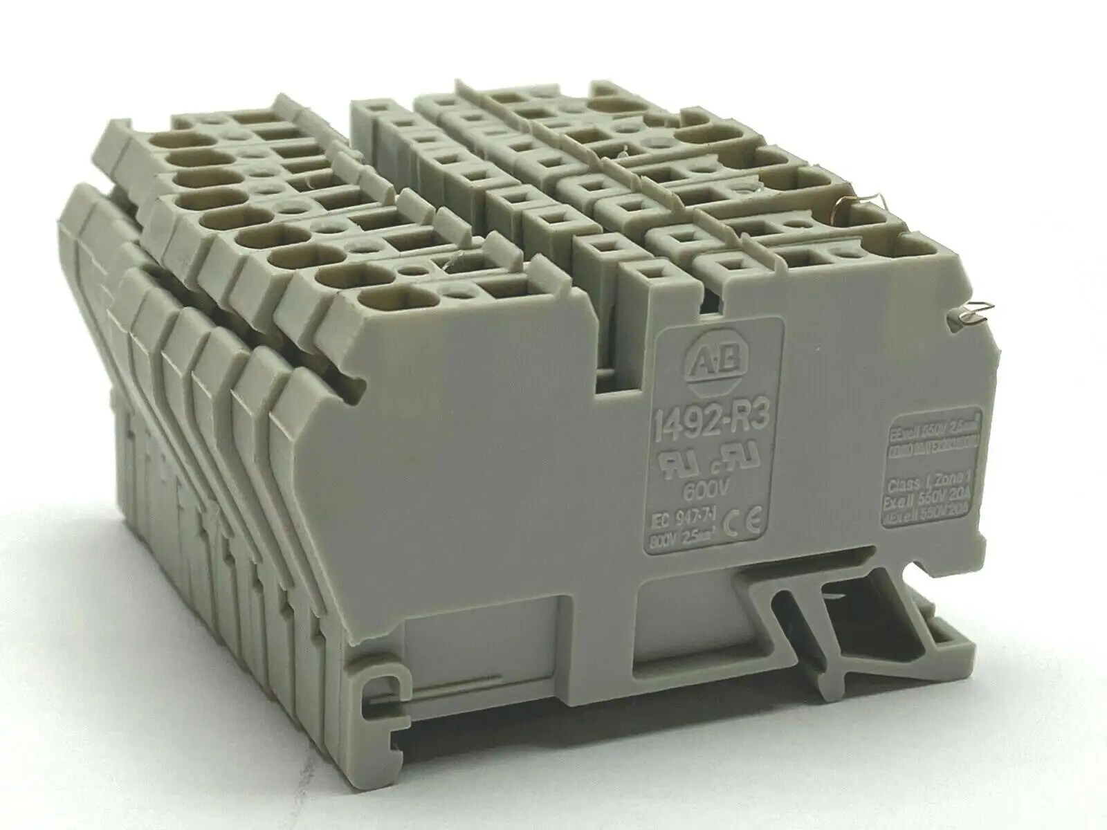 1492-R3 | Allen Bradley  Gray Terminal Block LOT OF 10 - Used