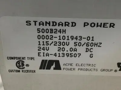 USED ACME ELECTRIC 500B24H