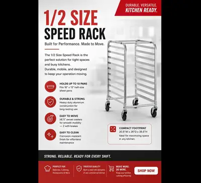 1/2 size speed rack