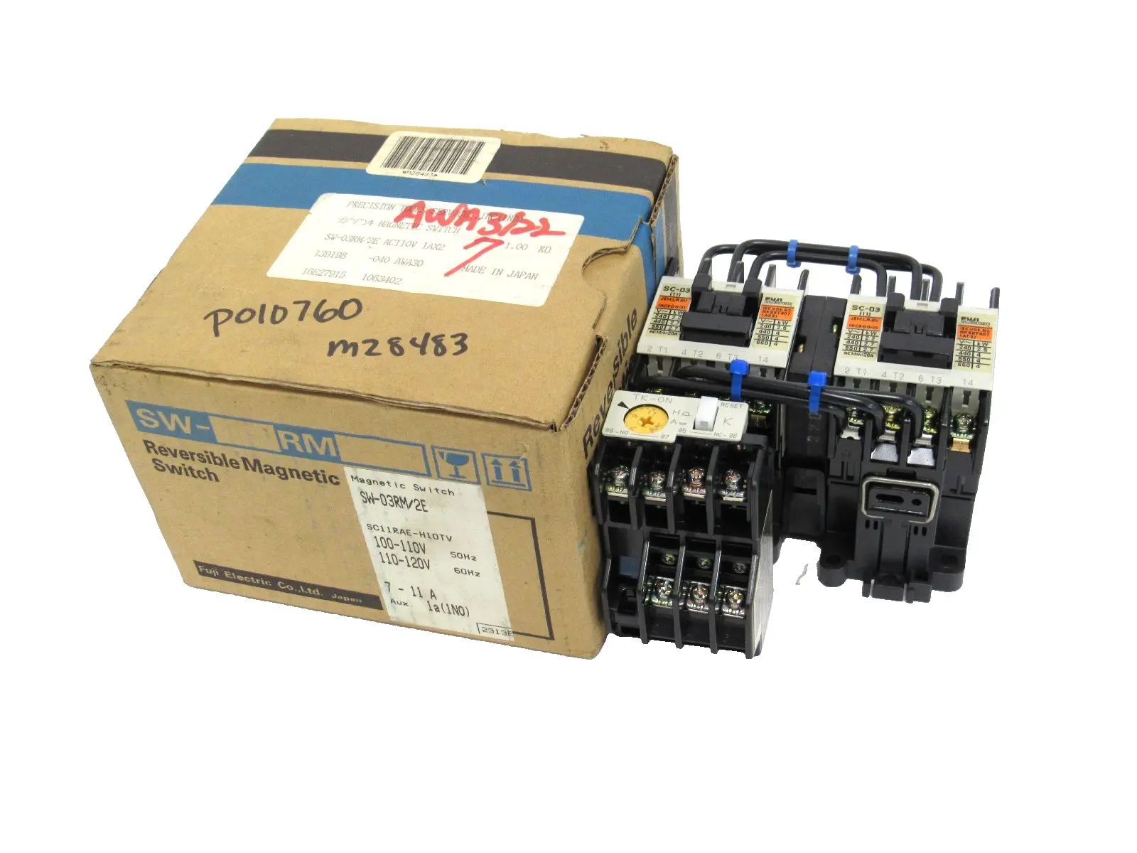 NEW FUJI ELECTRIC SW-03RM/2E REVERSIBLE MAGNETIC SWITCH SW03RM2E
